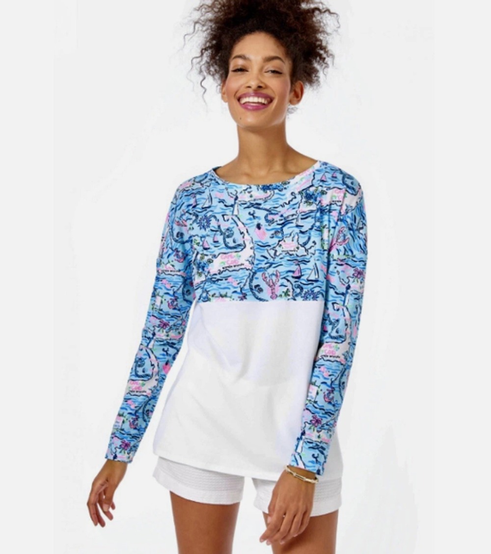 Lilly Pultizer Finn Long Sleeve Top - Size Large